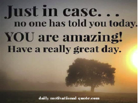 You are amazing 