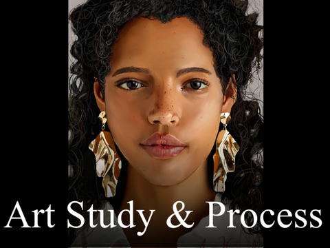 Girl with the Sparkling Earrings – Art