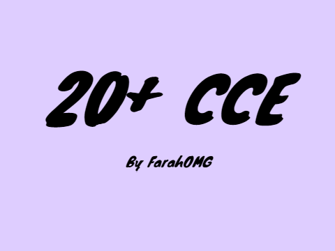 20+ CCE