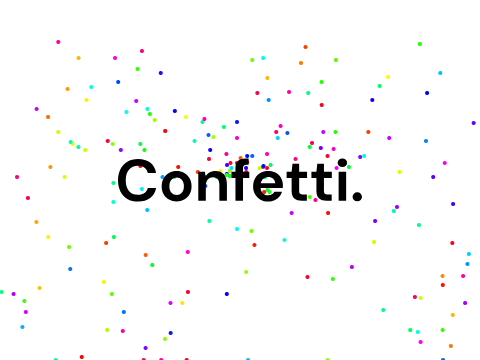 Pen Confetti Physics