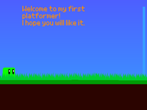 My first platformer! 