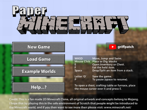 Paper Minecraft 