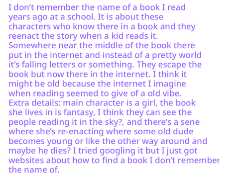 Dose anyone know this books name?