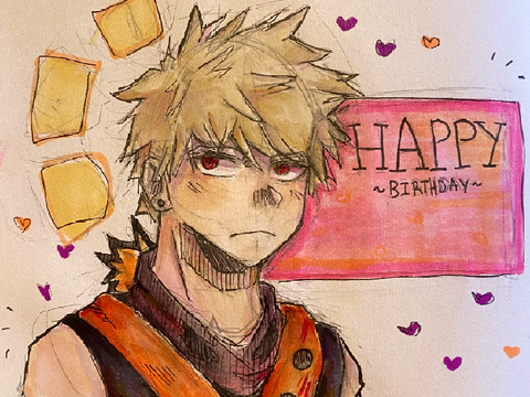 Happy Birthday Bakugou || MHA fan art
