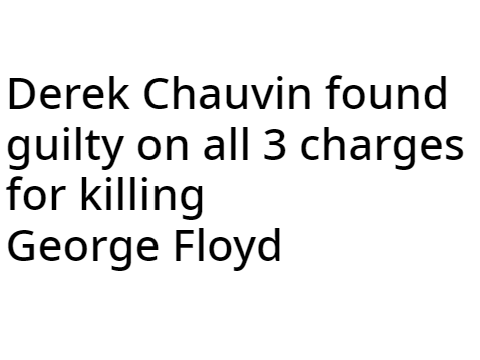DEREK CHAUVIN FOUND GUILTY FOR KILLING GEORGE FLOYD(Please remix) remix