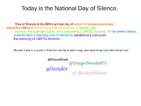 National Day of Silence 