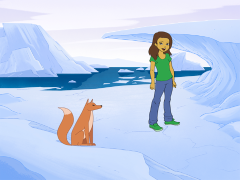 Girl with the fox..