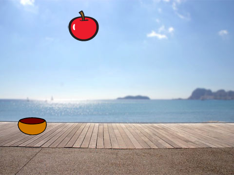 Apple catch game