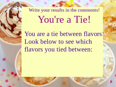 What Ice Cream Flavor Are You?