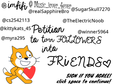( SIGN IF YOU AGREE ) Petition to change FOLLOWERS to FRIENDS