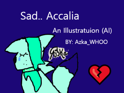 Sad Accalia || AI (Art Production)|| #Accalia