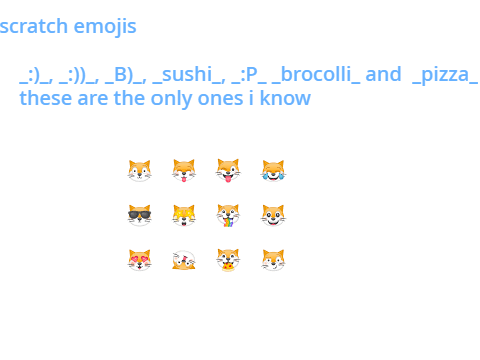 scratch emojis (not all of them)