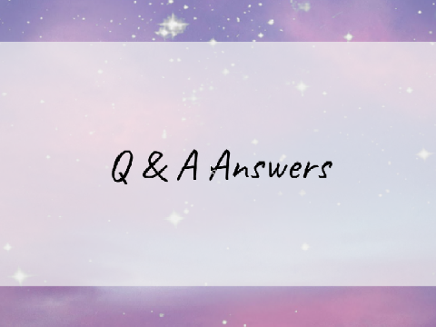 ☁┆Q&A Answers