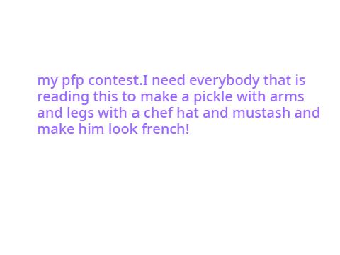 my pfp contest