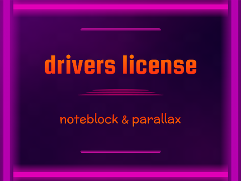 drivers license ║ noteblock
