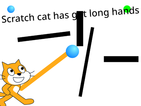 Scratch cat has got long hands?? (demo)
