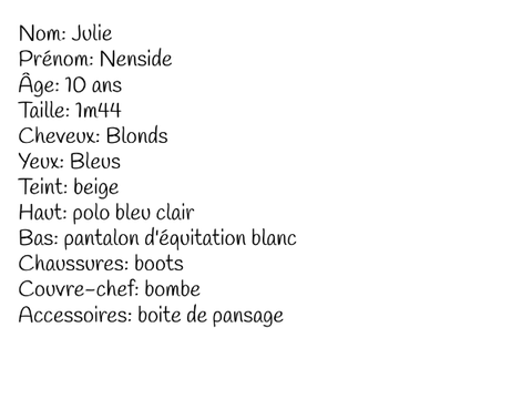 Fiche à Remixer- Julie Nenside