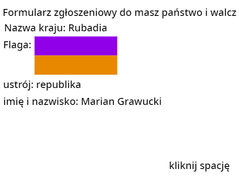 Formularz zgłoszeniowy do Masz państwo i walcz remix