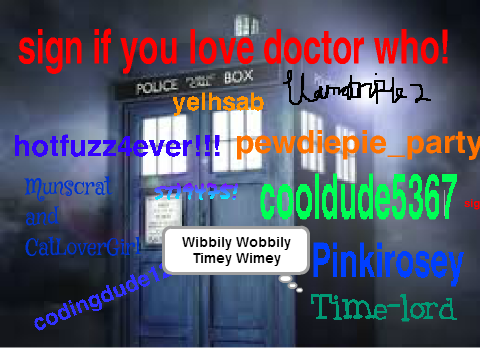 Sign if you love Doctor Who! (remixed like 700 times)