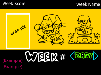 Fake Friday Night Funkin Week Screen
