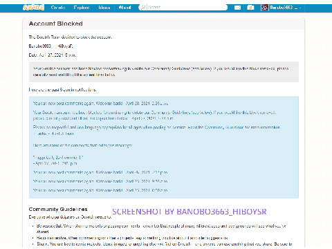 MY BANOBO GOT BANNED NOOOOOOOOOOOOOO