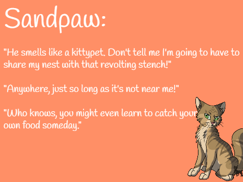 my audition for Sandpaw
