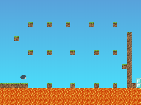 hedge hog craft Platformer  