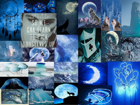 blue poster