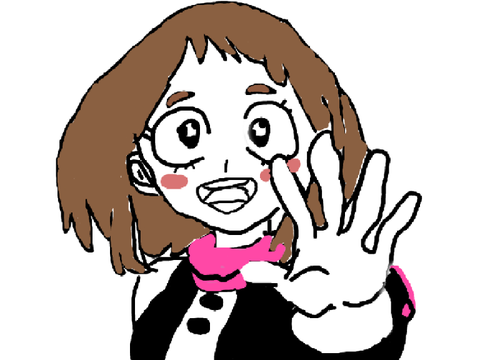 Ochaco (Mha) fanart i made!