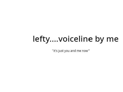 lefty voicelines?