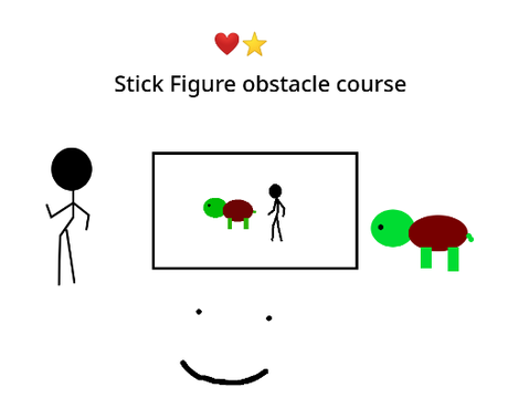 Stick Figure obstacle course