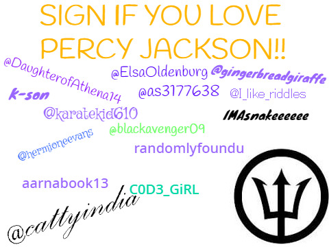 Sign if you love Percy Jackson!! remix remix remix remix remix remix remix