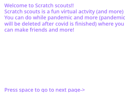 Scratch scouts! Join today! 