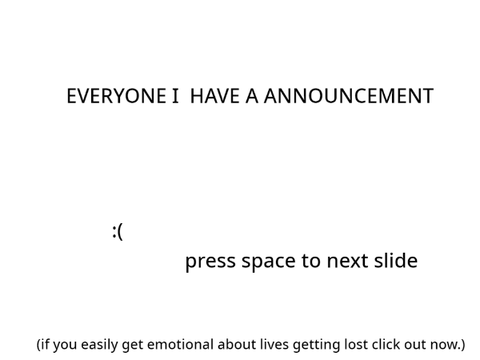 Announcement
