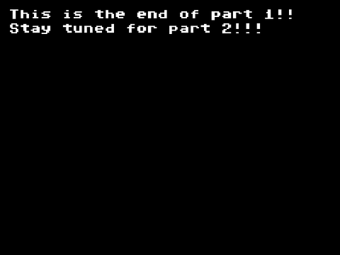 Text adventure part 1
