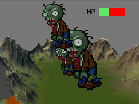 3D zombie battle game