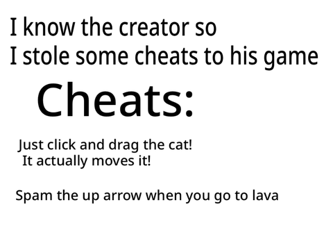 Scratch Week Platformer CHEATS
