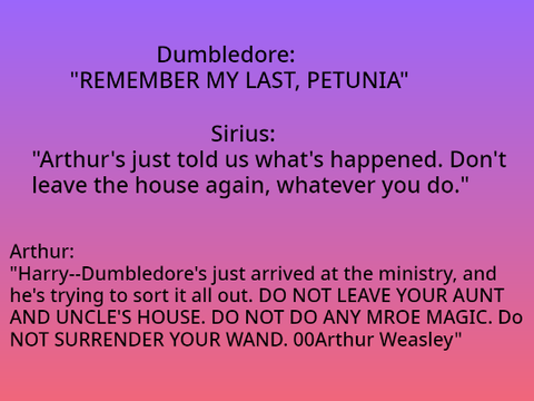 Chapters 1&2 not script - Mr Weasley