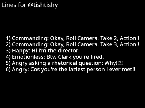 Lines for @tishtishy