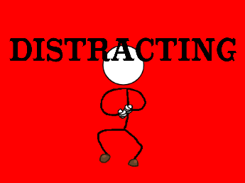 Mr. Stick Man Helping Distract