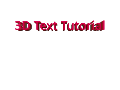 3D Text Tutorial