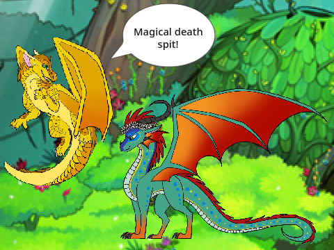 WoF Animation - Magical death spit