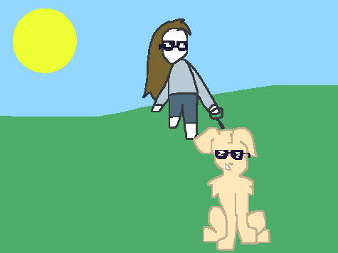 Maxy and me be chillin.