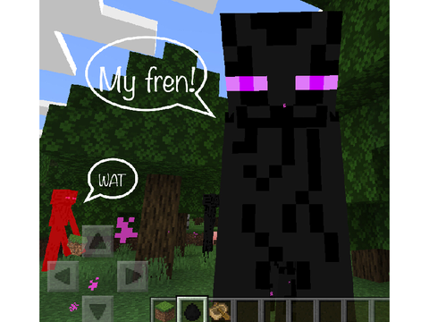 When you spawn a million endermen in Minecraft