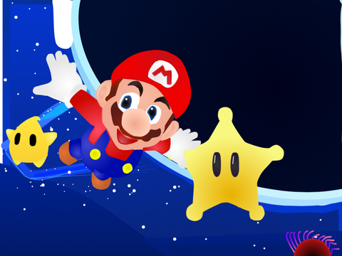 Super Mario Galaxy Art Vector
