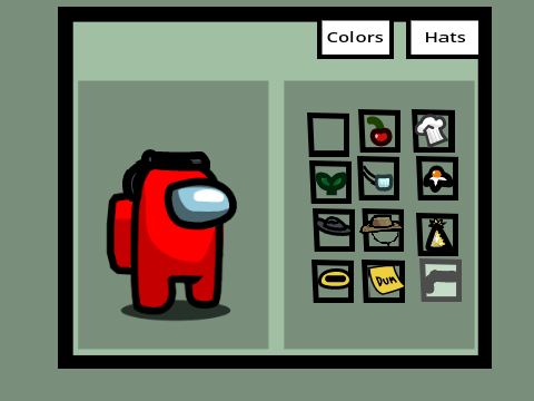 Among Us Color/Hat Chooser