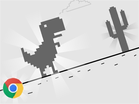 Google Chrome Dino Run 
