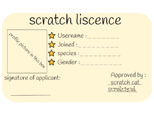 make a scratch licence
