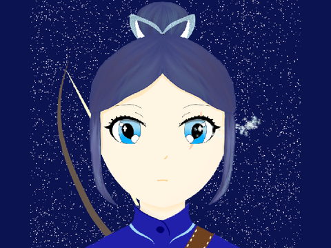 Warrior of the night - art