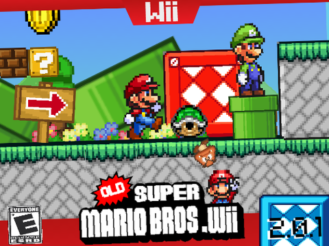 Old Super Mario Bros. Wii (V 2.???.1 Snazzy Update)